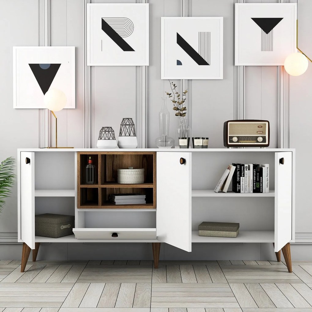 Console Napoli – Branco – 180 cm x 81 cm x 35 cm