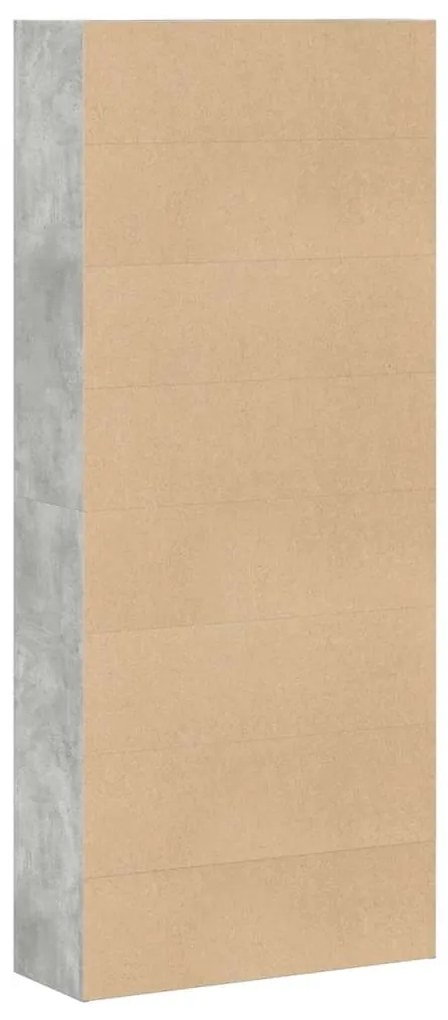 Estante 80x30x189 cm derivados de madeira cinzento