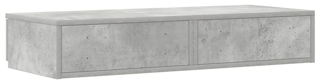 Camas com Gavetas vidaXL Cinza Concreto 80x36,5x16,5 cm Madeira Projet