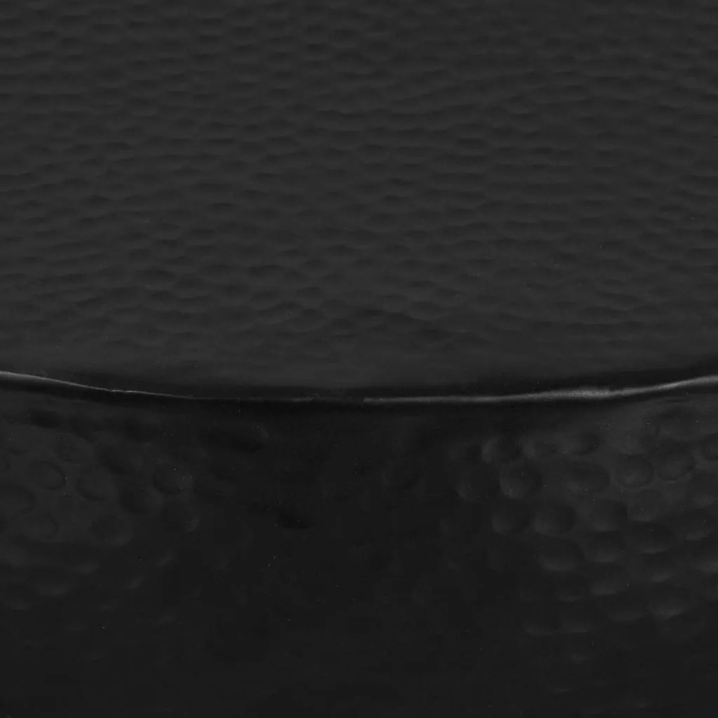Mesa de centro em alumínio martelado 70x30 cm preto