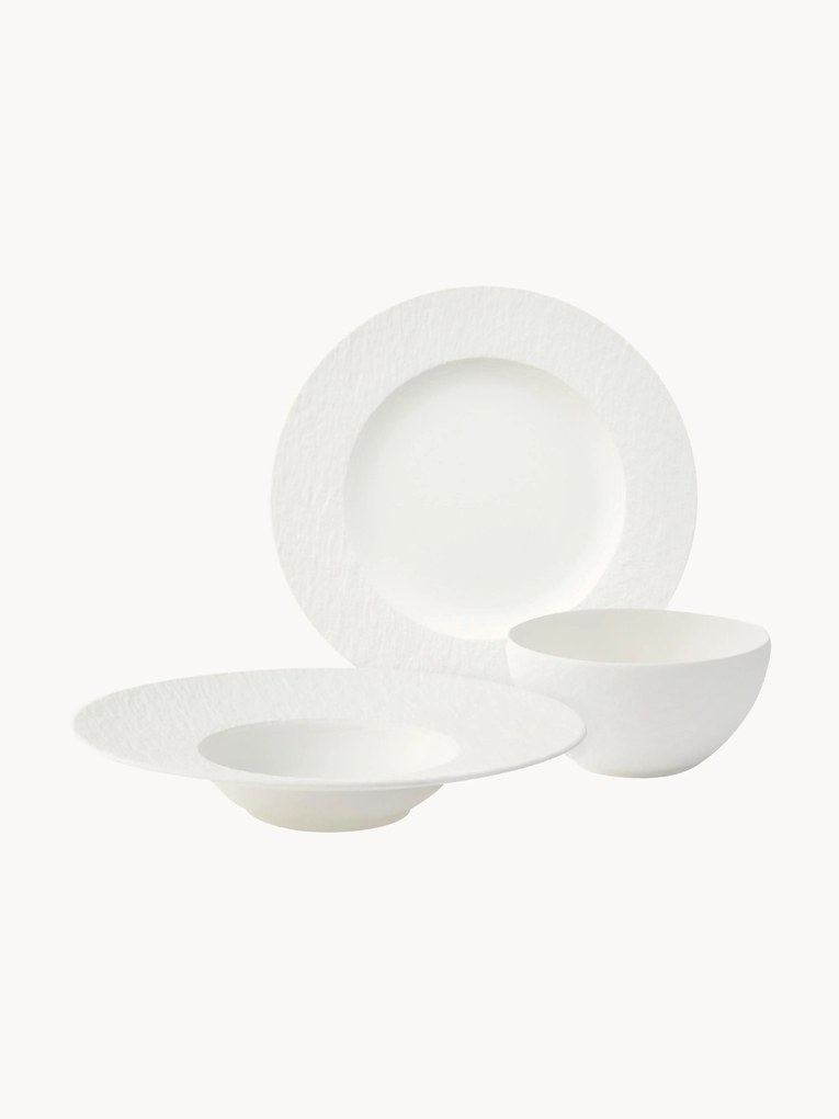 Conjunto de loiça em porcelana Manufacture Rock, 2 pessoas, 6 uni.