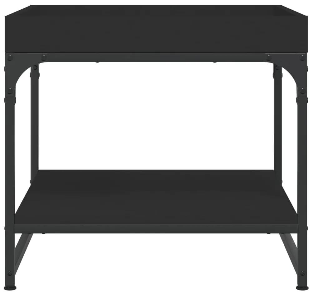 Mesa de centro 49,5x49,5x45 cm derivados de madeira preto