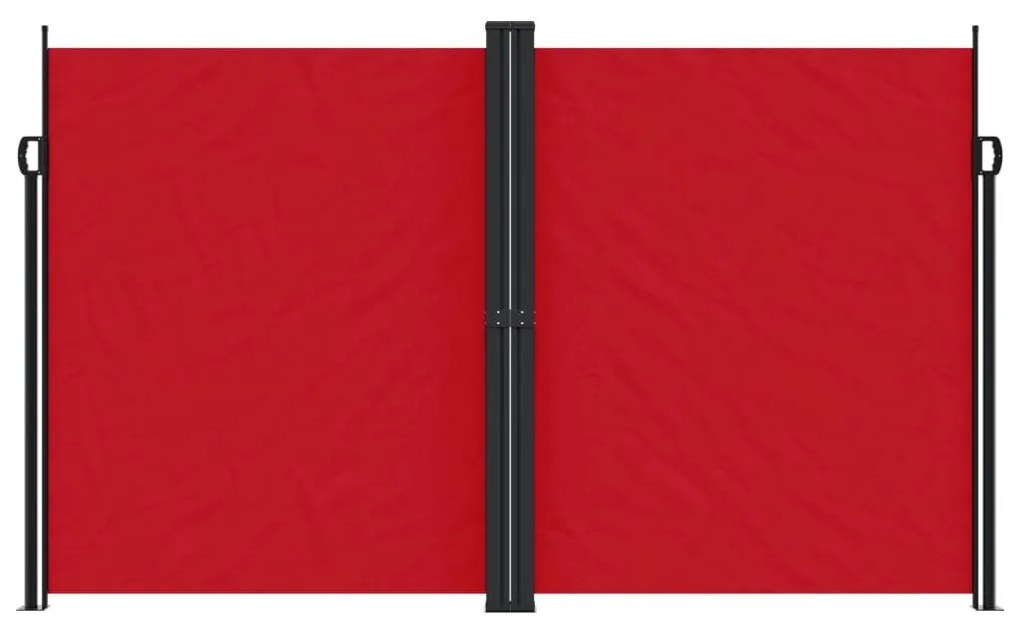 Toldo lateral retrátil 200x1000 cm vermelho