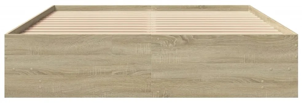 Estrutura cama s/ colchão derivados de madeira carvalho sonoma