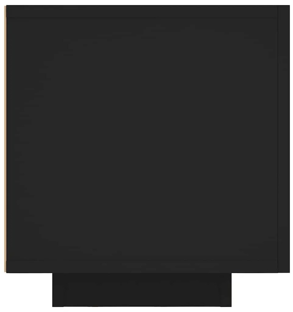 Móvel de TV com luzes LED 160x35x40 cm preto