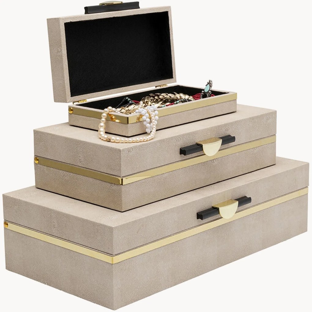 Caixas empilháveis Classy, conjunto de 3