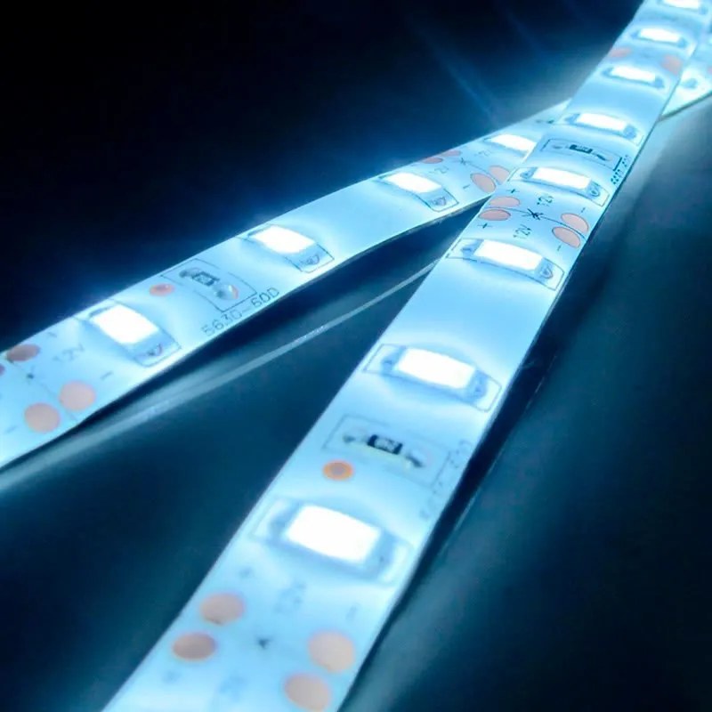 Fita de LED de cor única SMD5630, DC24V DC, 5m (70 Led/m) - Sensor de temperatura, 75W, IP20, Branco Frio