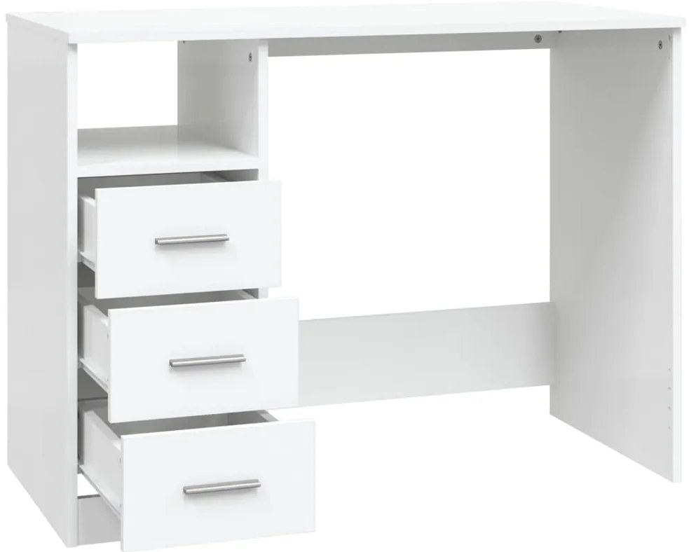 Secretária c/ gavetas 102x50x76 cm derivados de madeira branco