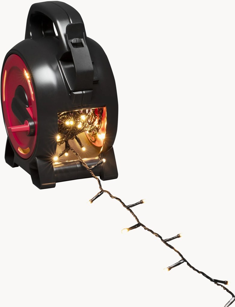Grinalda de luzes LED para exterior com enrolador de cabo Bambi