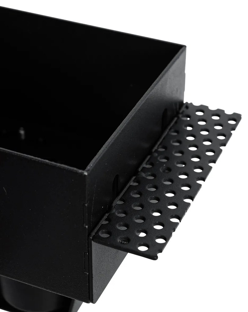 Conjunto de 6 Focos de Embutir Pretos GU10 70mm Sem Moldura - Oneon