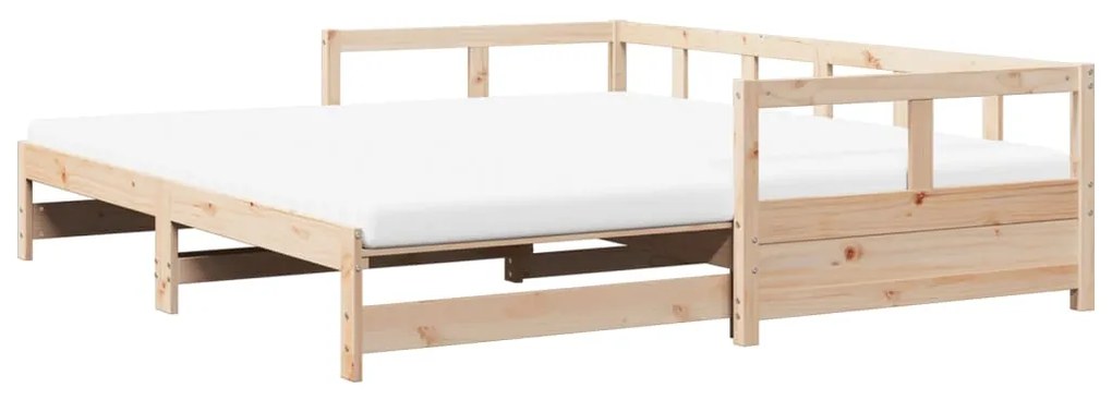 Sofá-cama com gavetão e gavetas 90x200 cm pinho maciço