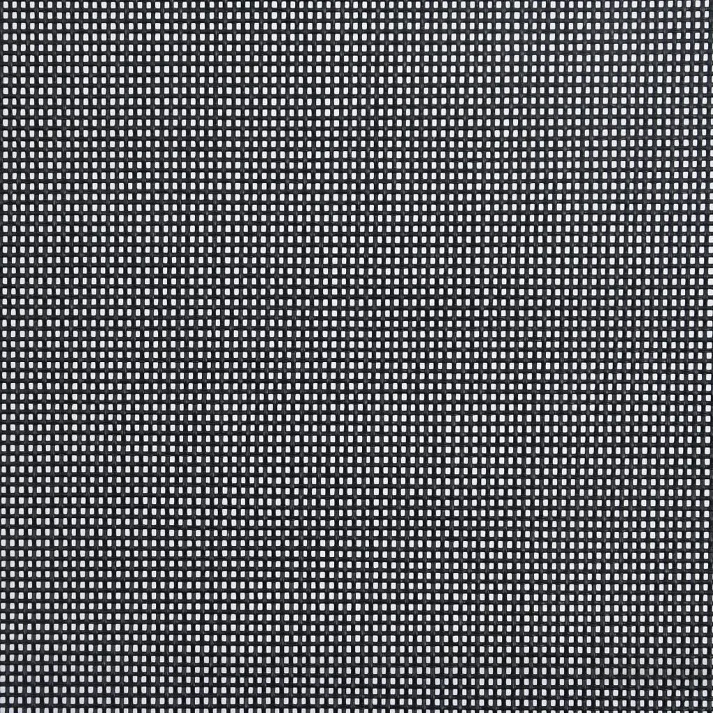 7 pcs conjunto de jantar para jardim alumínio prateado e preto