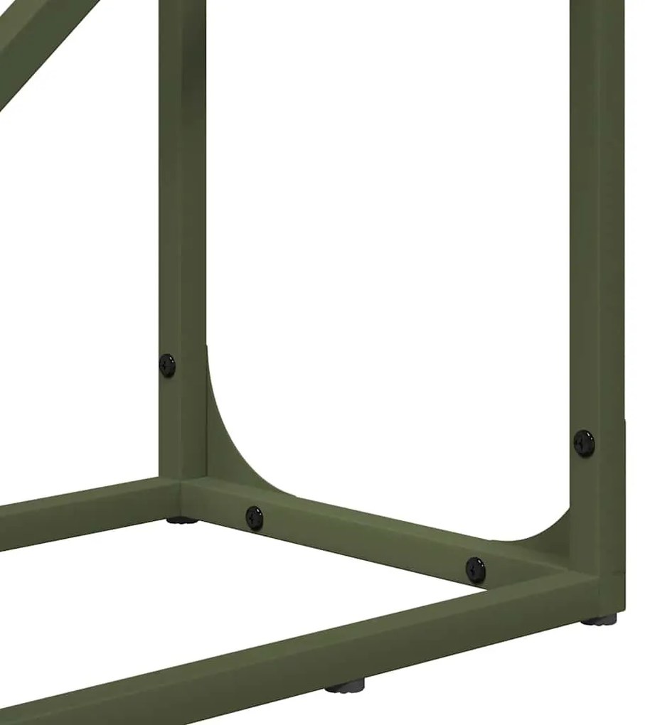 Suporte para lenha aço laminado a frio verde azeitona