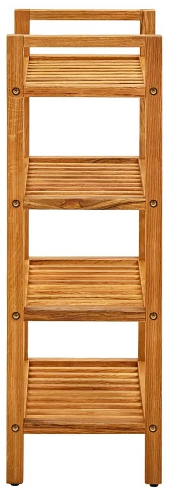 Sapateira c/ 4 prateleiras 50x27x80 cm madeira carvalho maciça