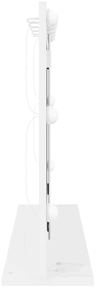 Espelho de Maquiagem com Luzes LED Branco 80x55x18 cm