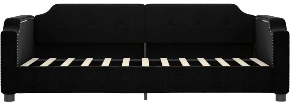 Sofá-cama 80x200 cm tecido preto