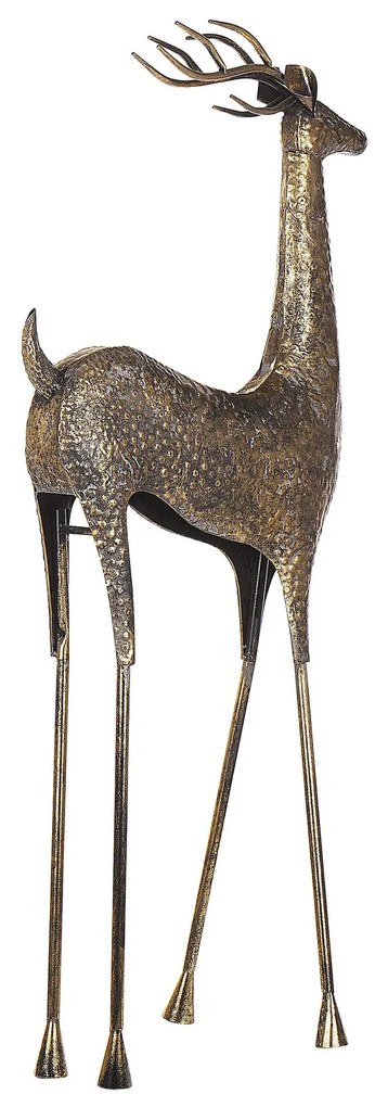 Figura decorativa dourada 126 cm PELLO Beliani