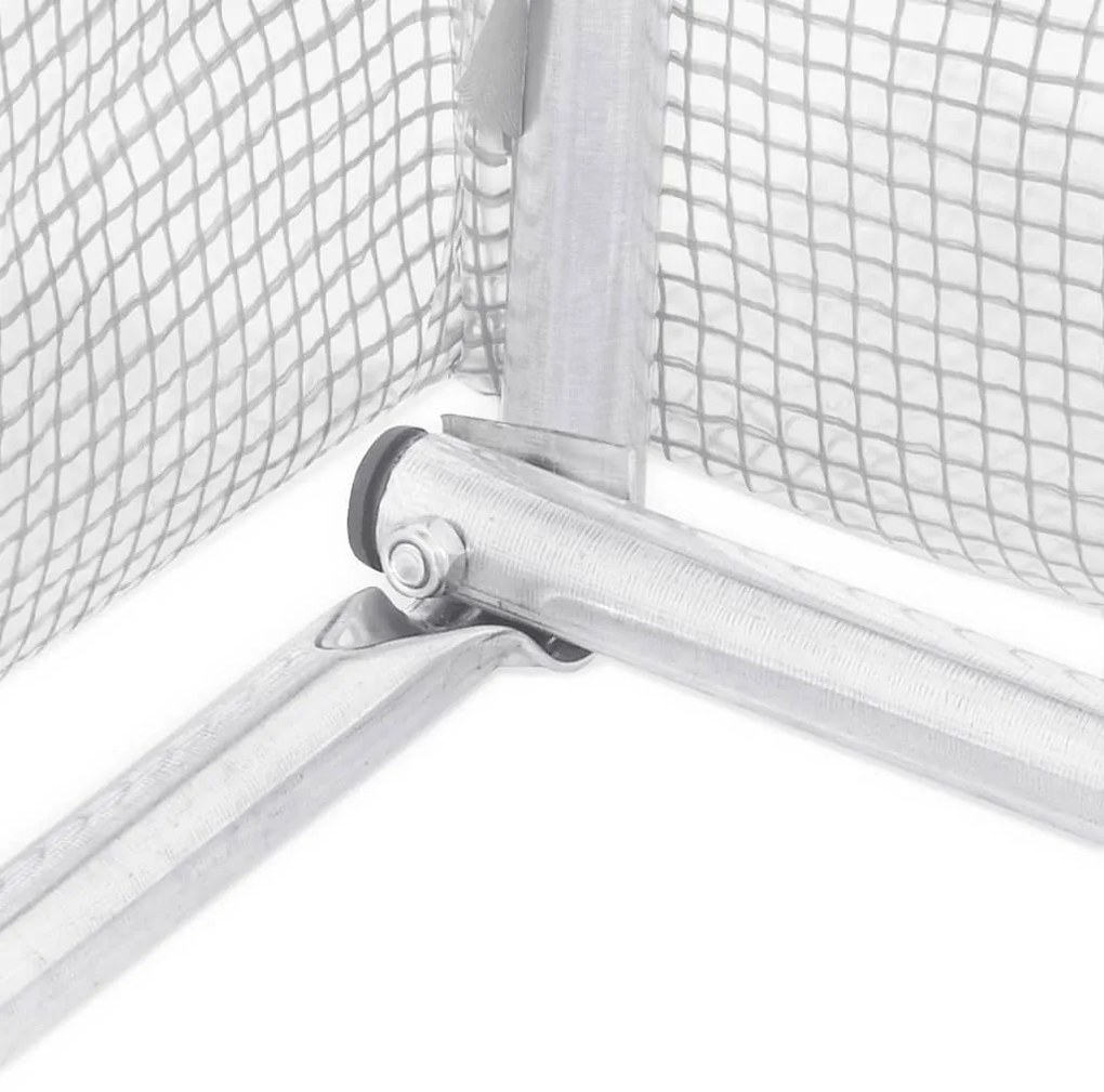 Estufa com estrutura de aço 12 m² 4x3x2 m branco