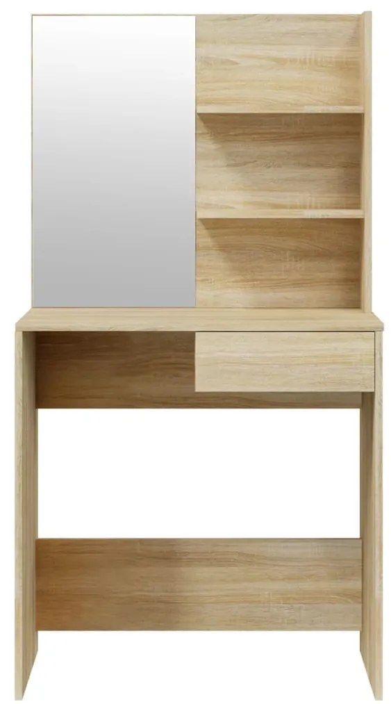 Toucador com espelho 74,5x40x141 cm cor carvalho sonoma