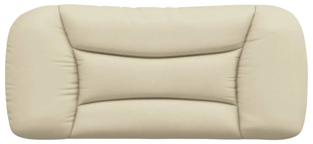 Almofadão de cabeceira 80 cm tecido creme