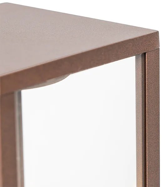 Candeeiro de pé industrial exterior castanho ferrugem 40 cm IP44 - Charlois Industrial