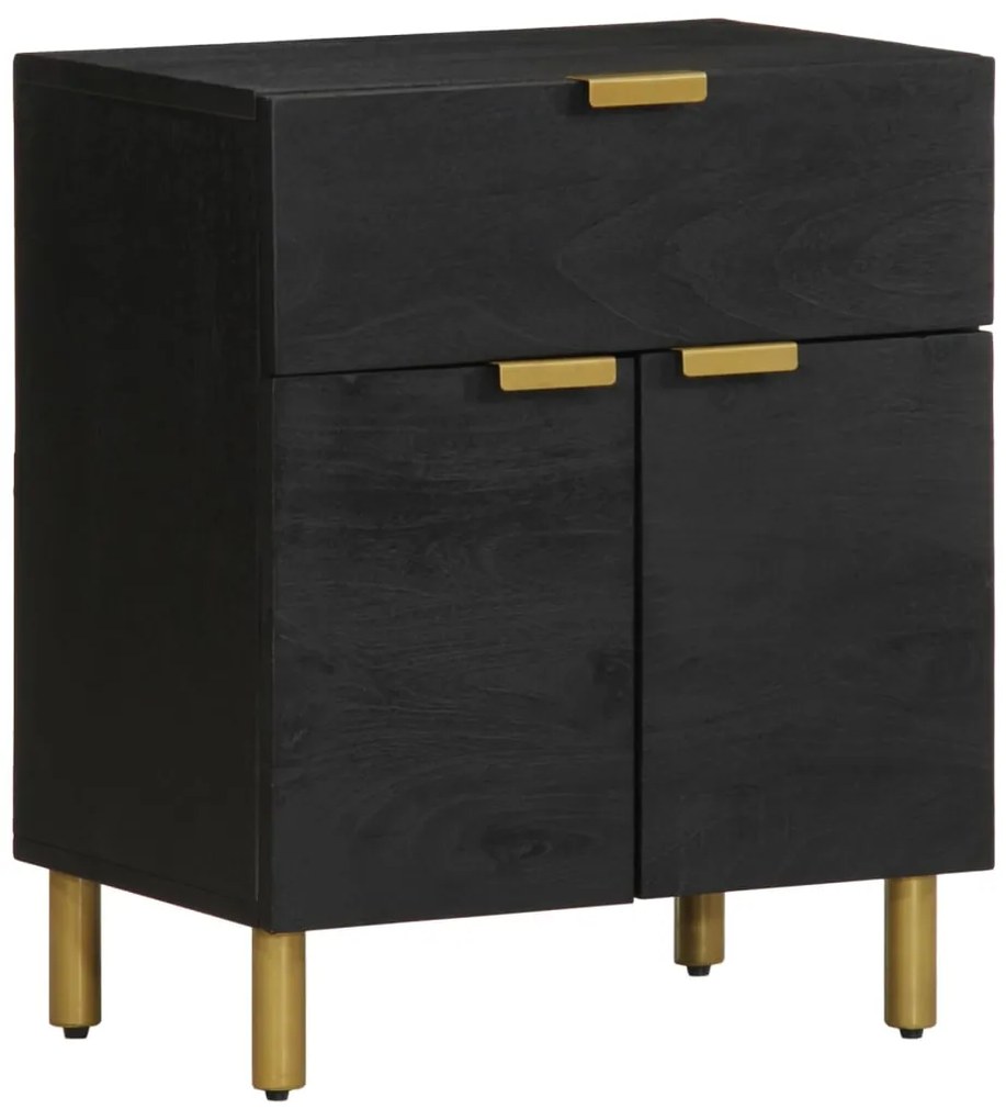 Mesa de cabeceira 50x33x60 cm derivados de madeira preto
