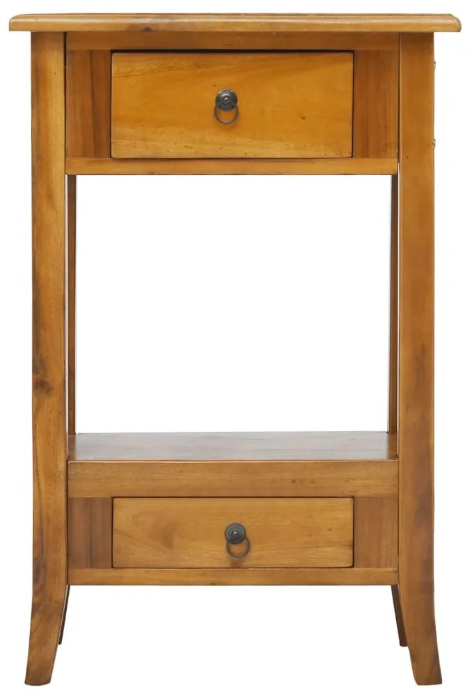 vidaXL Mesa consola c/ gavetas 50x30x75 cm madeira de mogno maciça