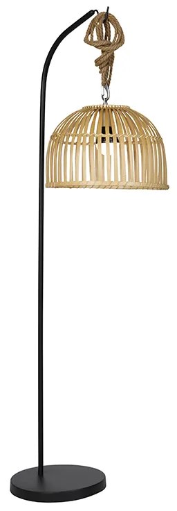Candeeiro de pé exterior bambu IP44 LED RGBW - MART MAURICE Oriental