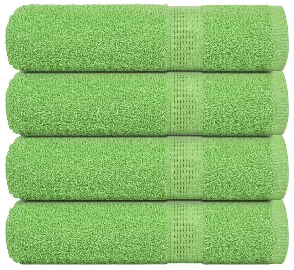 Toalhas banho 4 pcs 100x150 cm 360 gsm 100% algodão verde maça