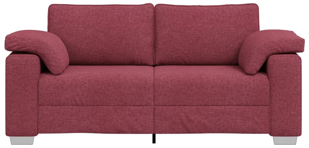 Sofá Loveseat Vermelho Vinho 140 cm Tecido