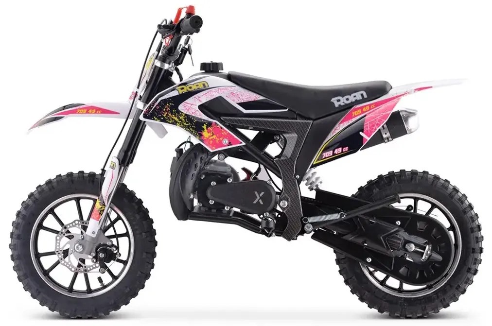 MINI MOTO PARA CRIANÇAS MINICROSS 709 GASOLINA 49CC 4.5CV ROSA