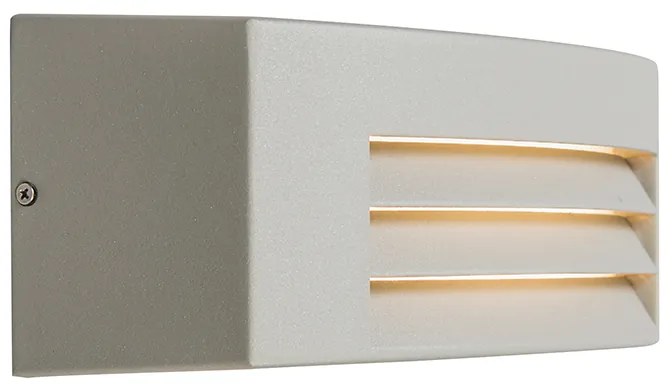 Candeeiro de parede moderno cinzento IP44 - Hurricane 1