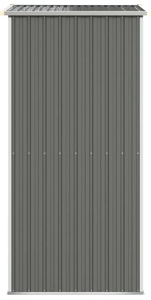 Abrigo de jardim 192x108x223 cm aço galvanizado cinzento-claro