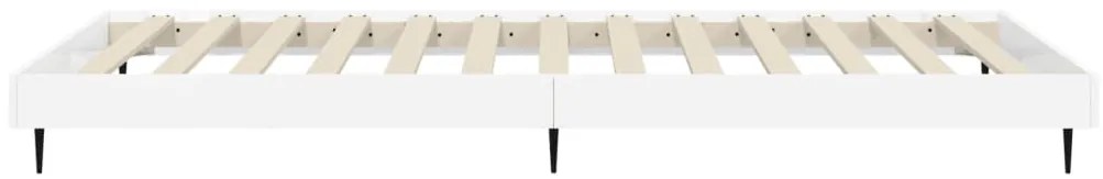 Estrutura cama 100x200 cm derivados de madeira branco brilhante