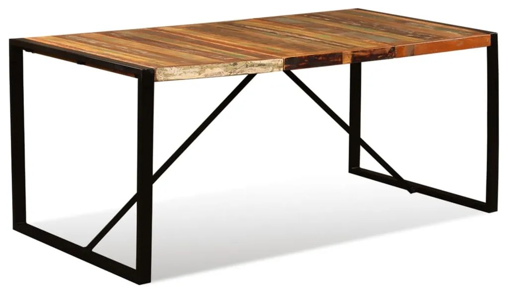 Mesa de jantar madeira reciclada maciça 180 cm