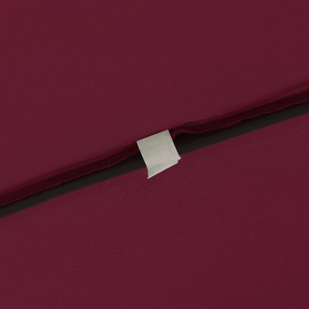 Parasol de Jardim Quadrado vidaXL 295x245 cm Vermelho Bordeaux