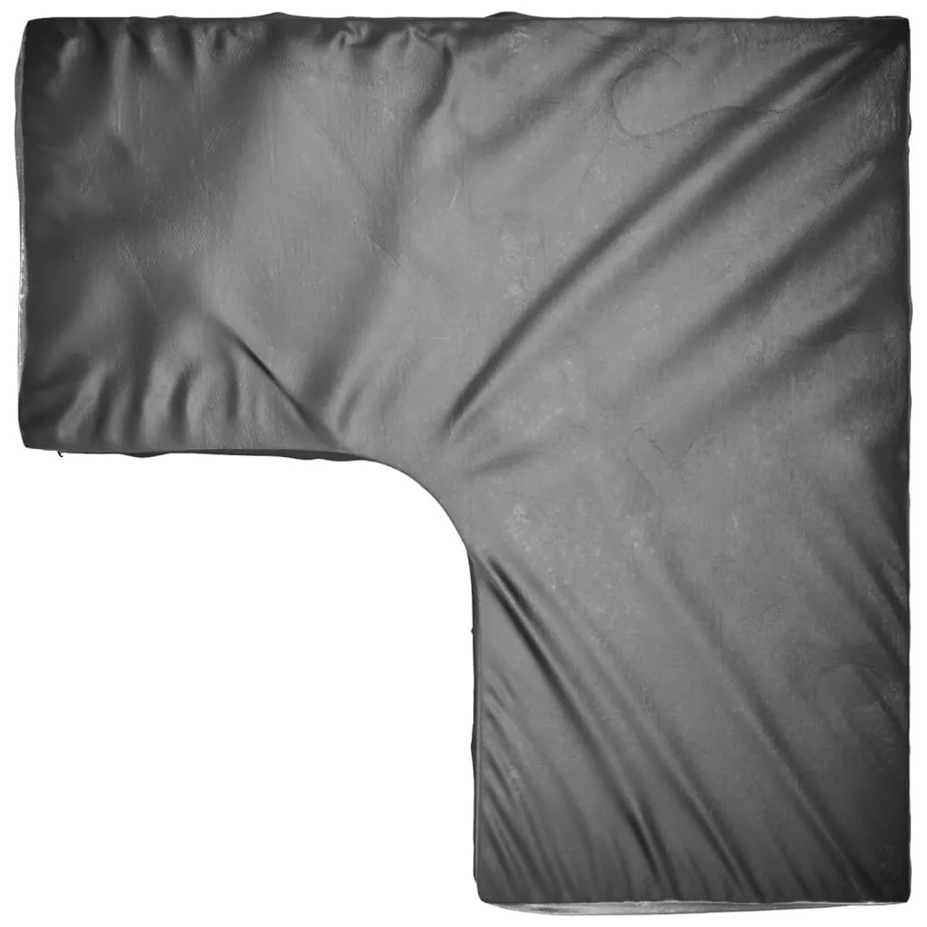 Capas p/ mobília jardim forma de L 2 pcs 12 ilhós 185x185x90 cm