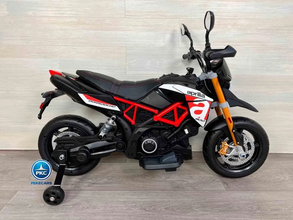 Moto criança eletrica Aprilia Dorsoduro 900 12V Vermelha