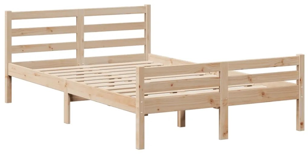 Cama com estante sem colchão 135x190 cm pinho maciço