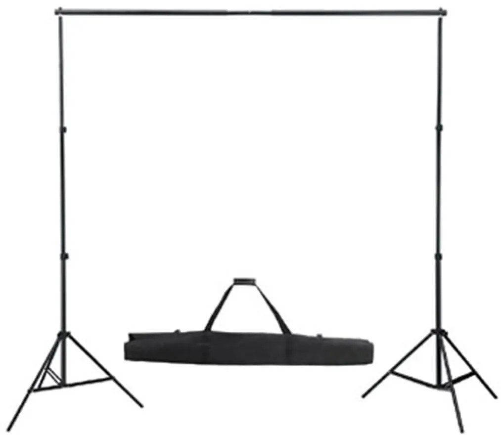 Kit de estúdio com fundo verde 600x300 cm e luzes
