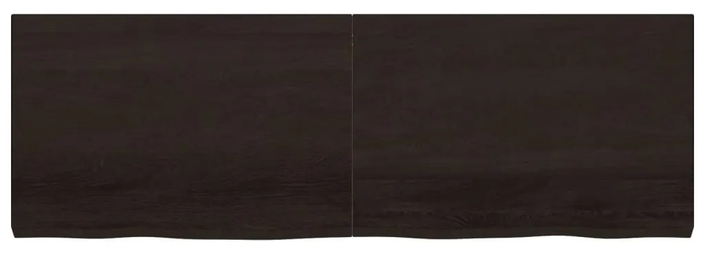 Bancada p/ WC 180x60x(2-6)cm madeira tratada maciça castanho