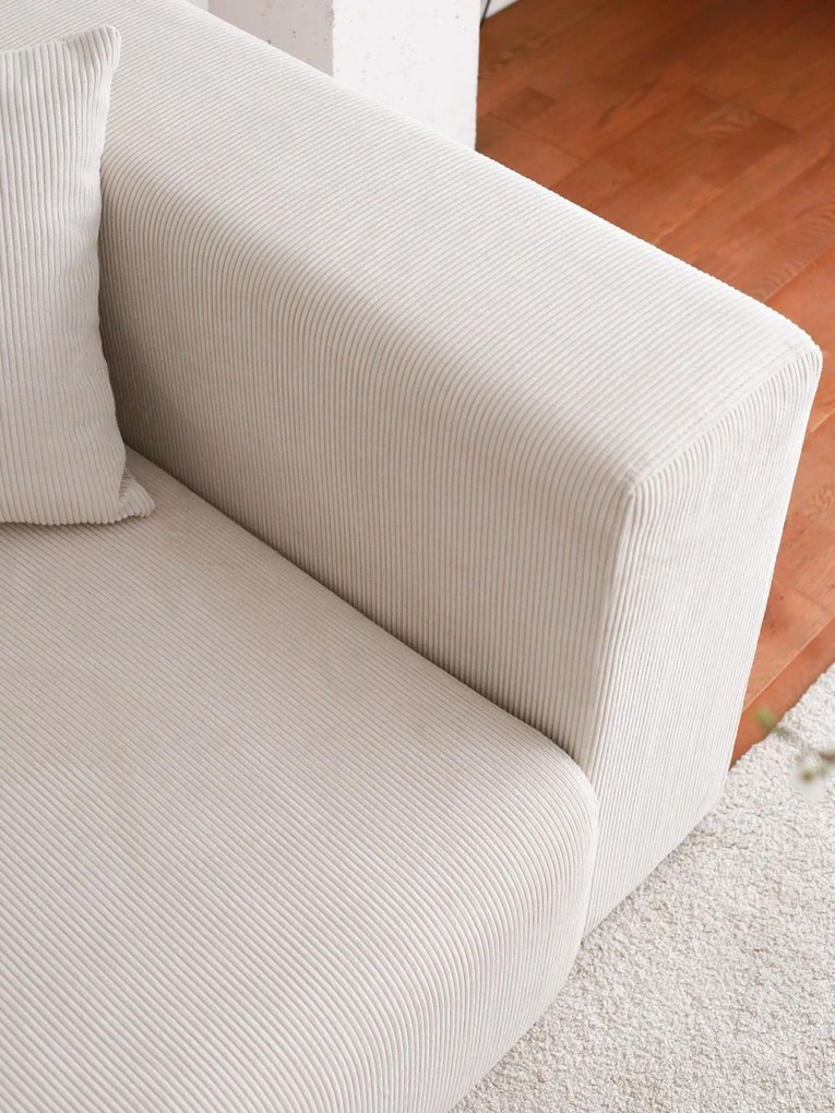 Sofá de Canto Yolo - Branco - 222cm x 89cm x 110cm