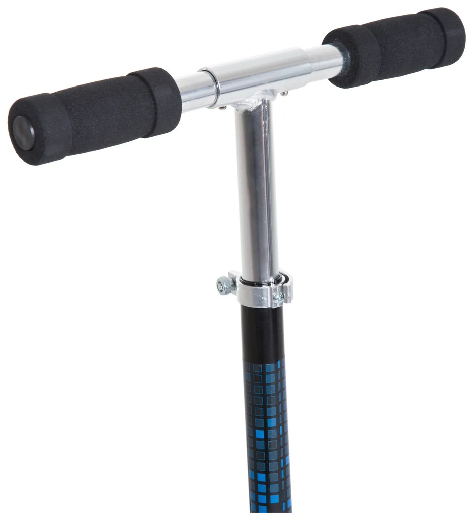 Trotinete para Crianças Scooter Dobrável Guiador Regulável Quadro Alumínio Leve e Estável Carga 100kg Branca - 68x34x60-73.5cm