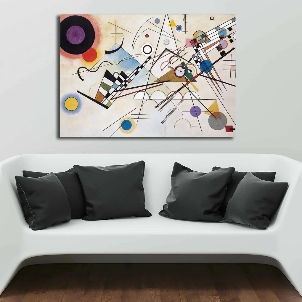 Pintura Decorativa em Tela 70100KANDINSKY006 – Multicolor – 70 x 100 c