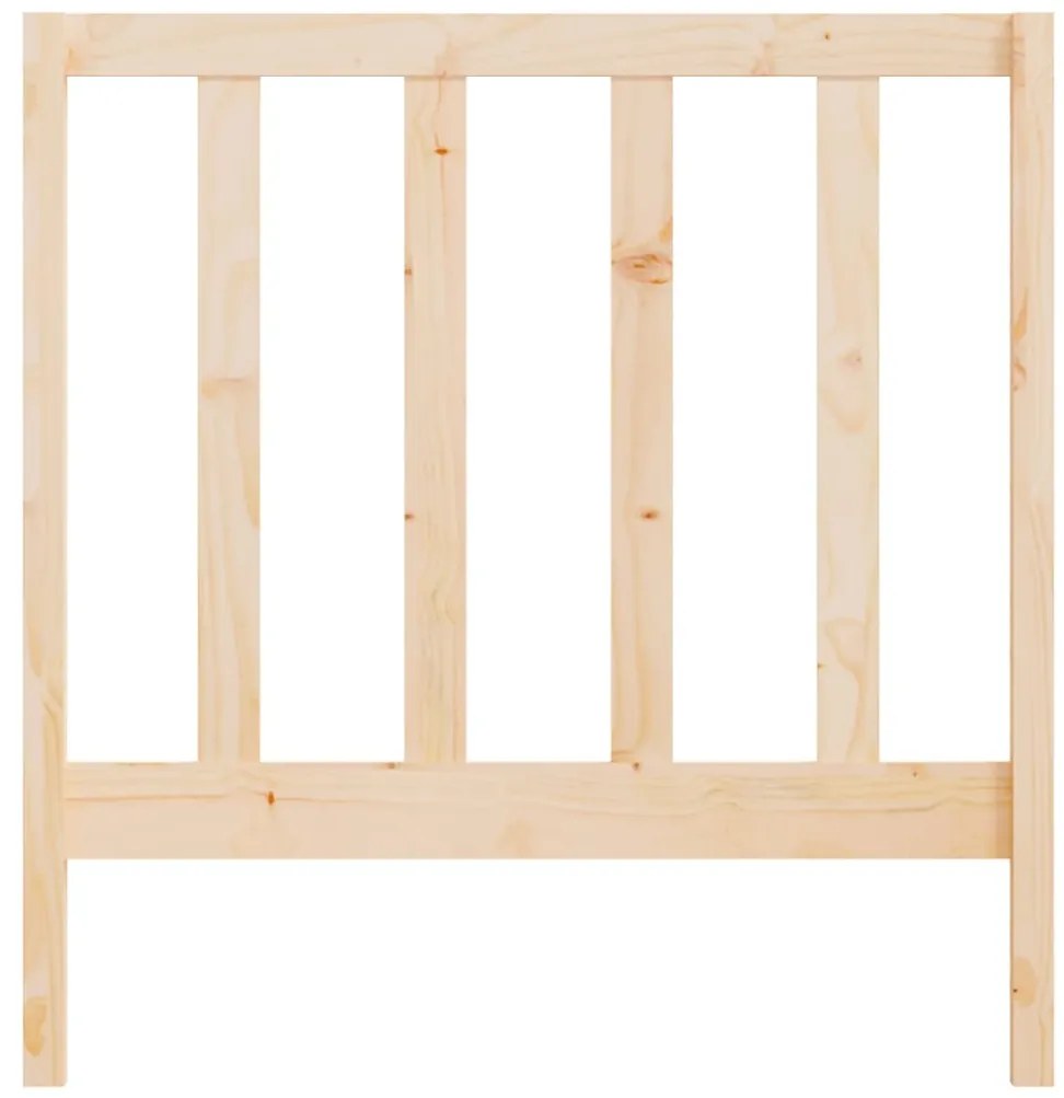 Cabeceira de cama 81x4x100 cm pinho maciço