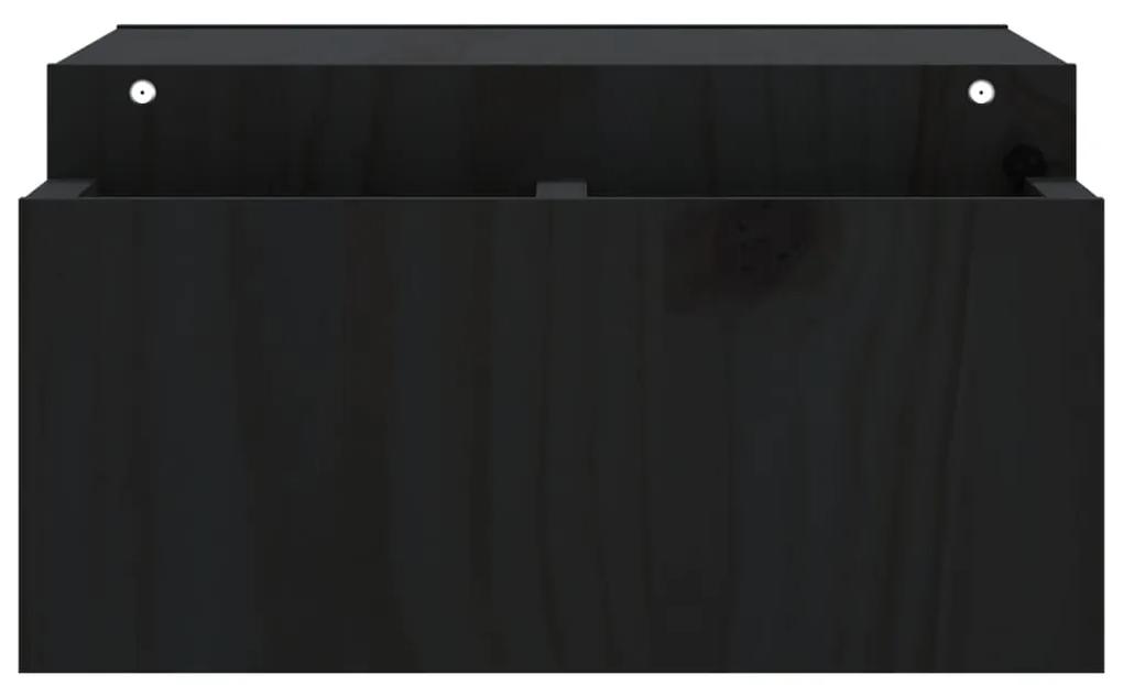 Suporte para monitor 70x27,5x15 cm madeira pinho maciça preto