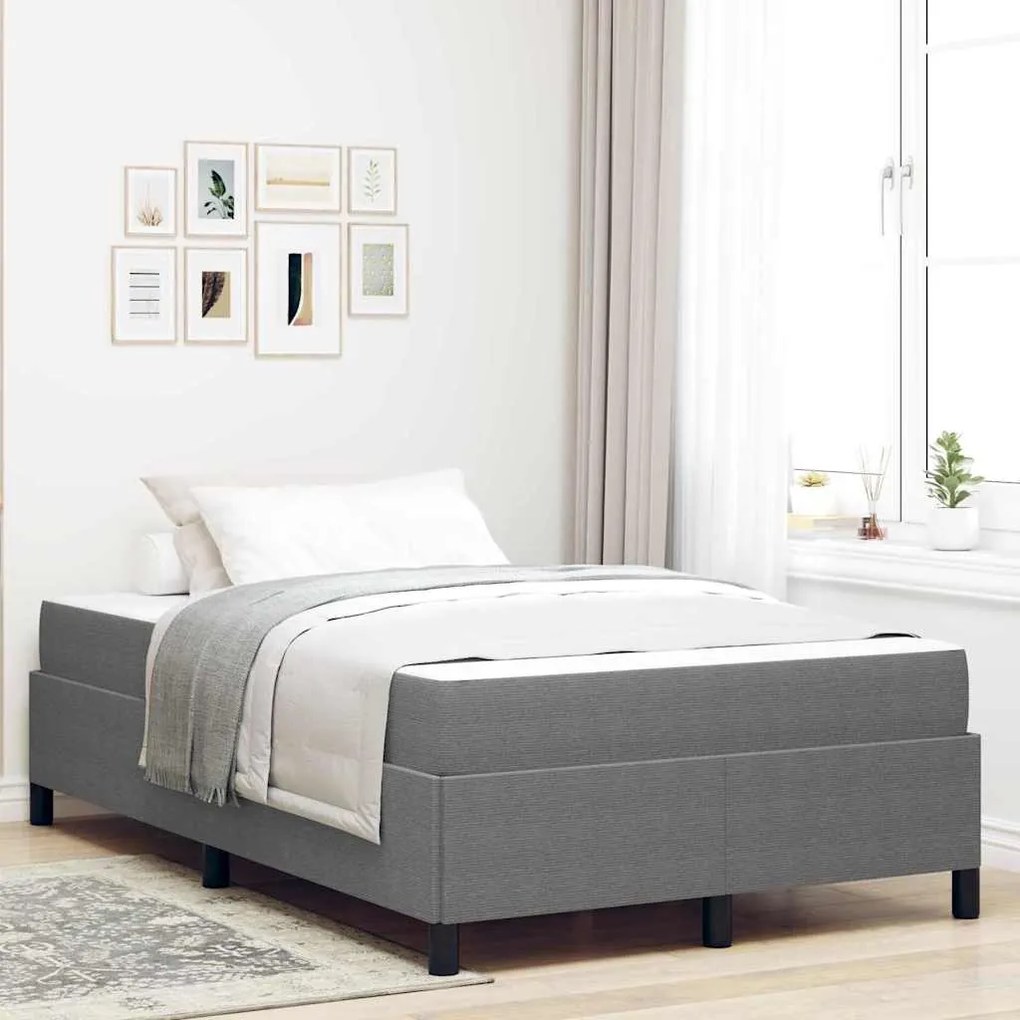vidaXL Estrutura da Cama Cinzento-claro 120 x 200 cm