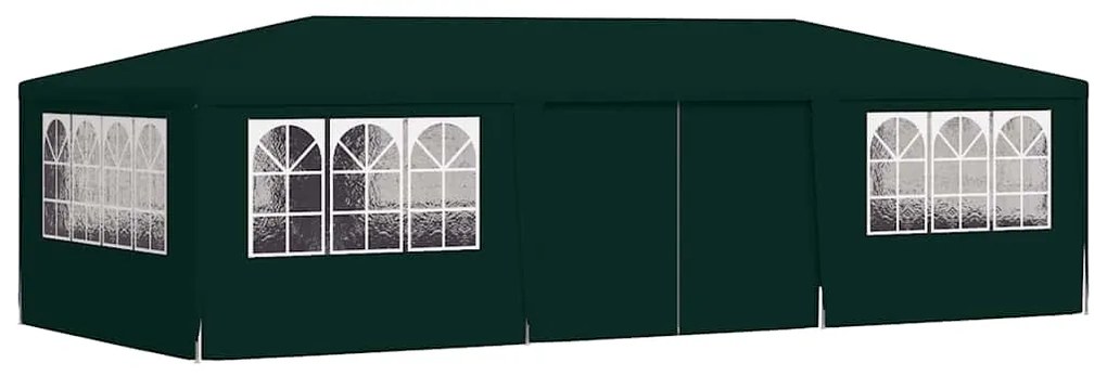 Tenda festas profissional c/ paredes laterais 4x9m 90g/m² verde