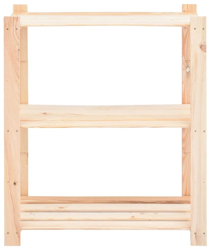 10 unidades arrumação 3 prateleiras 80x38x90cm pinho 150 kg