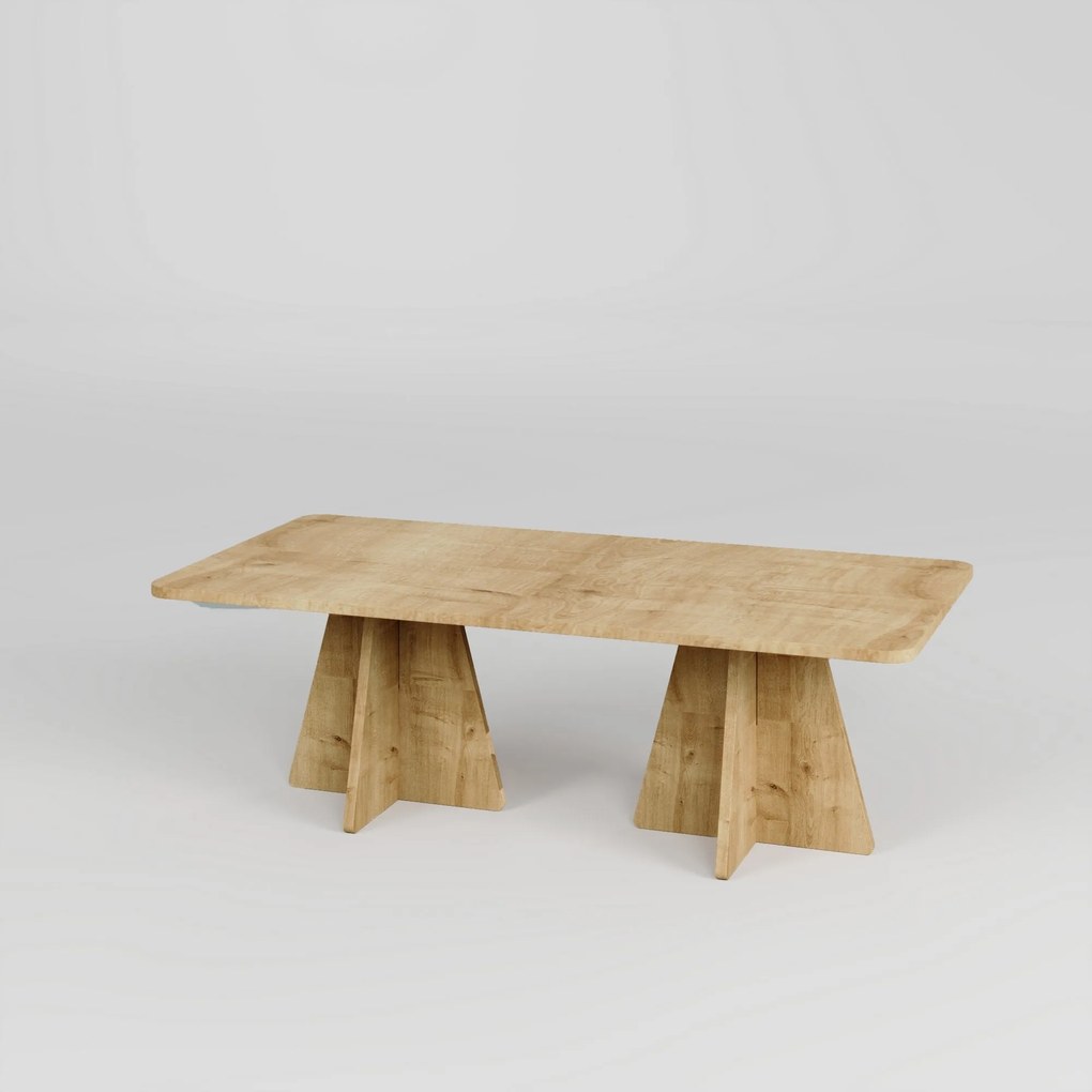Mesa de Café Mushroom – Cor de Carvalho Safira – 120x40x60 cm